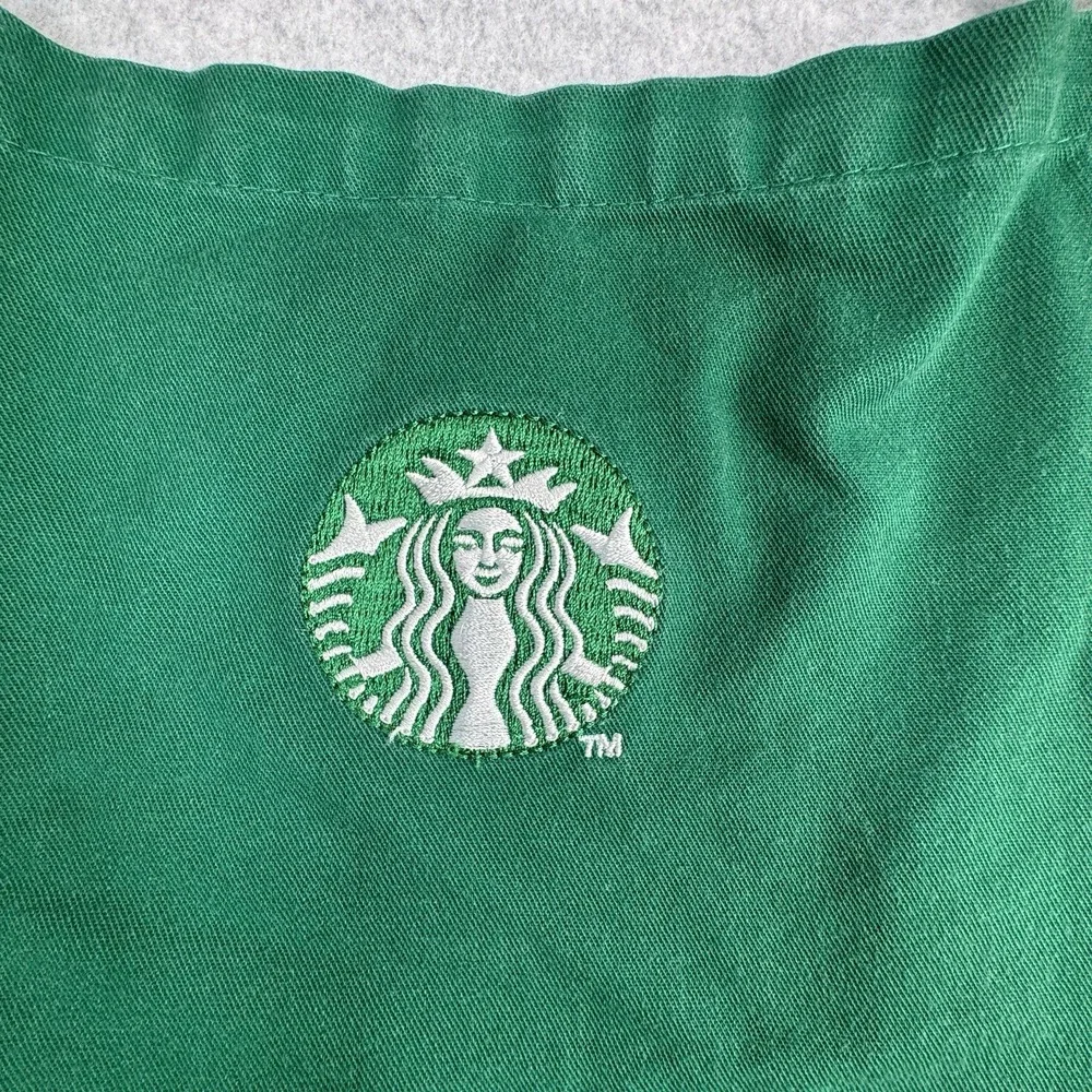 Starbucks Barista Work Apron Embroidered Siren Logo Uniform‎ Green OSFM Job